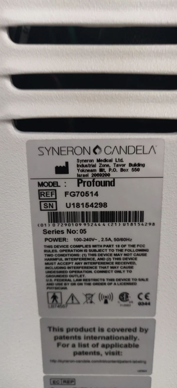 Candela Profound - Machine Product Details