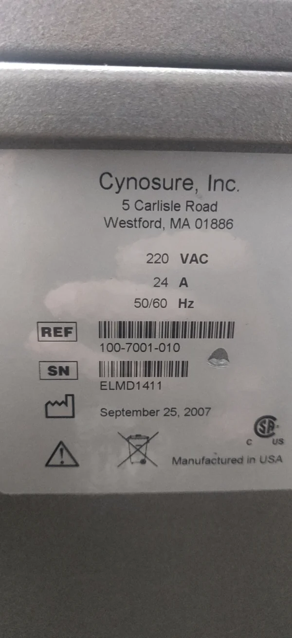 Cynosure Elite ELMD - Machine Product Details