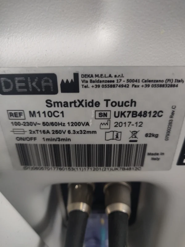 Deka Smartxide Touch - Machine Product Details