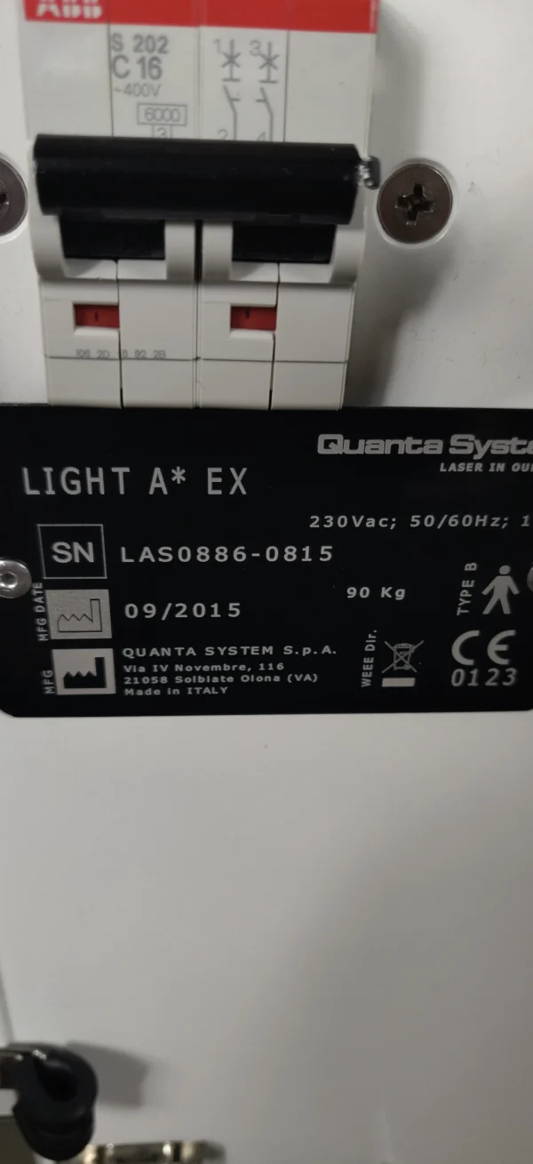 Quanta Light A - Machine Product Details