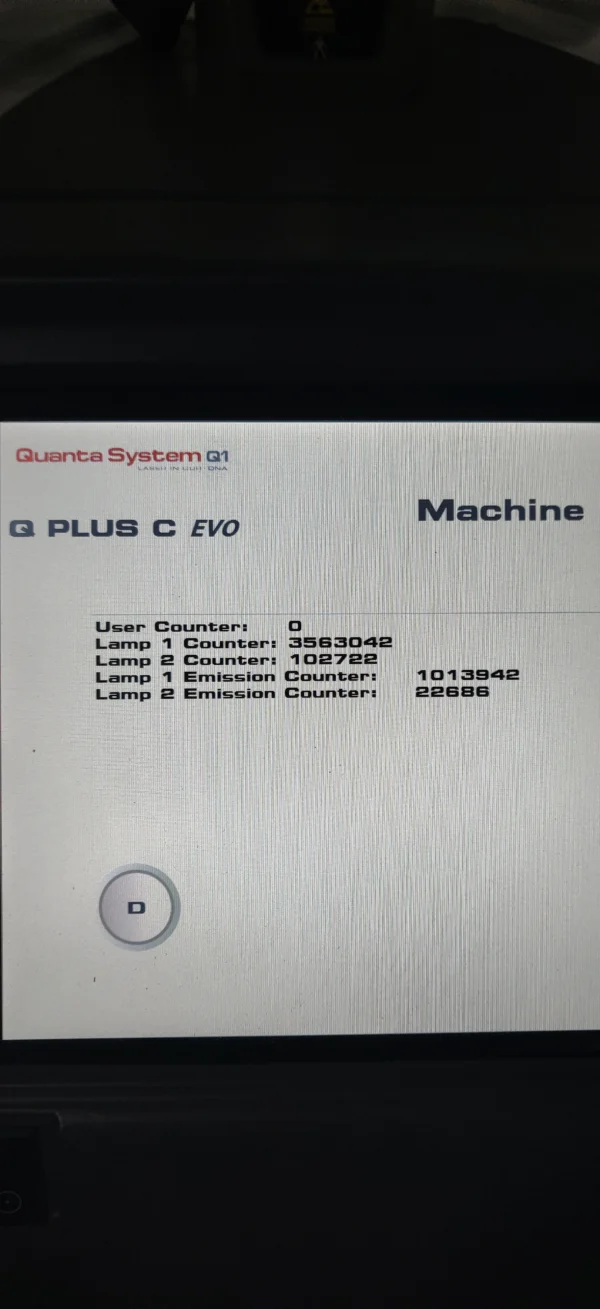 Quanta Q Plus C - Machine Display